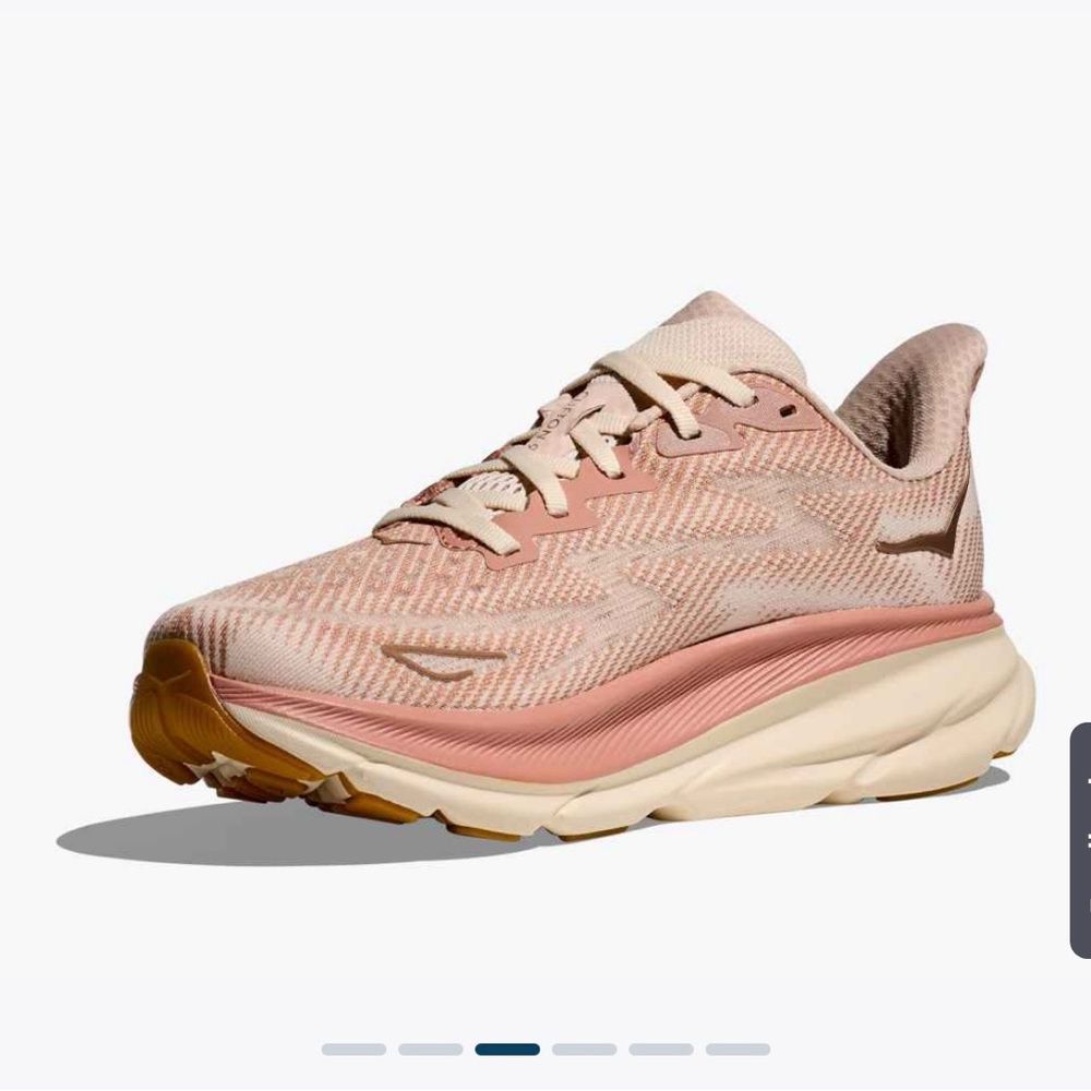 Hoka Women's Running Shoes in Pink and Tan
